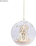 Houten Steekdelen Kribbe 4,5 cm pakje voor 2 bollen, Nieuw