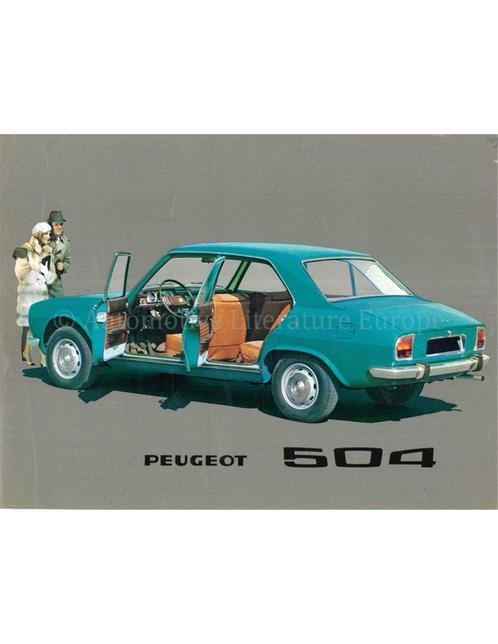 1969 PEUGEOT 504 BROCHURE NEDERLANDS, Boeken, Auto's | Folders en Tijdschriften