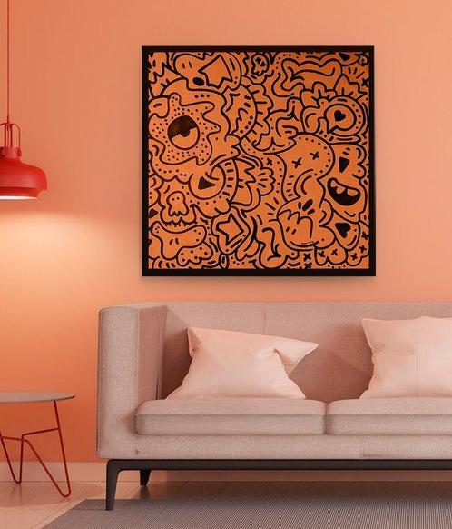 Omhie (1986) - My Color Is Orange, Antiek en Kunst, Kunst | Schilderijen | Modern