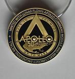 Medaille medallion Apollo XIV, gevlogen metaal in de ruimte, Antiek en Kunst