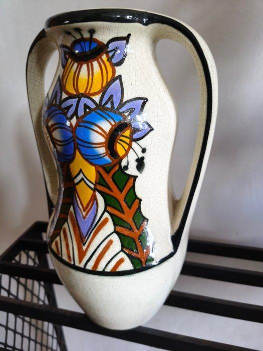 Wasmuel - Vase - Faïence - Art Deco, Antiquités & Art, Antiquités | Verre & Cristal