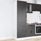 vidaXL Keukenkast Kalmar bewerkt hout zwart, Huis en Inrichting, Verzenden, Nieuw