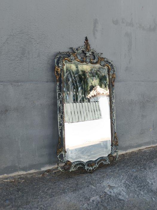 Spiegel - Brons - Rococo-stijl spiegel, Antiek en Kunst, Curiosa en Brocante