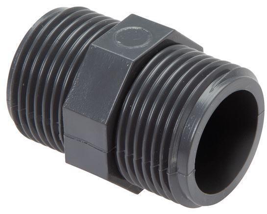 Mamelon double réducteur G3/8 PVC-U 16bar (224.8psi) EN, Doe-het-zelf en Bouw, Overige Doe-Het-Zelf en Bouw, Verzenden