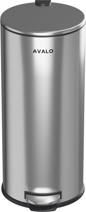 2eChoix | Avalo Pedal Bin Trash 30L - Stainless Steel Silver beschikbaar voor biedingen