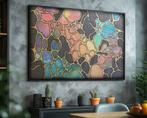 Ksavera - Pearl Abstract A1421 - textured painting on XXL, Antiek en Kunst