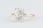 Bague - 14 carats Or jaune - 4.02ct. tw. Diamant (Cultivé en, Bijoux, Sacs & Beauté, Bagues