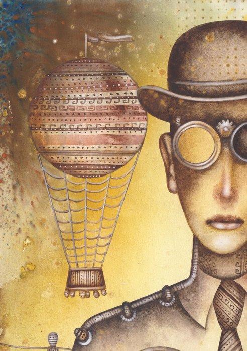 Eugene Ivanov - A Long Distance Telephone Call, Antiek en Kunst, Kunst | Schilderijen | Modern