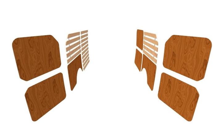 Lat-wand betimmering en deurpanelen Ford Transit Courier 201, Autos : Pièces & Accessoires, Habitacle & Garnissage, Envoi