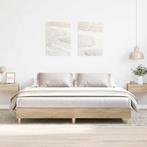 vidaXL Bedframe zonder matras hout sonoma eikenkleurig, Verzenden, Nieuw