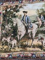 jacht met jachthonden te paard - Wandtapijt - 60 cm - 110 cm