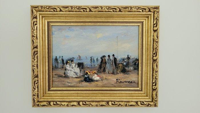 Camille Rousseau (1949) - Dimanche en Normandie ~ Marée, Antiek en Kunst, Kunst | Schilderijen | Klassiek