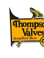 Thompson Valves - Double Face sur équerre - Emaille plaat -, Antiquités & Art