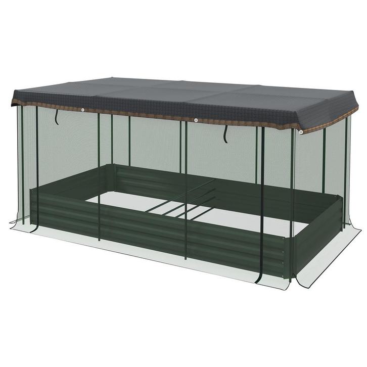 Plantenbak - Verhoogd - Vogelnet - Antraciet, Tuin en Terras, Bloembakken en Plantenbakken, Nieuw, Ophalen of Verzenden