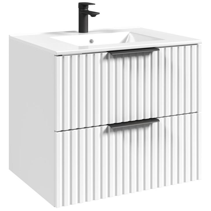 Badplaats Badkamermeubel Set Delta 60 cm - Wit - Badmeubel, Huis en Inrichting, Badkamer | Badkamermeubels, Nieuw, Verzenden