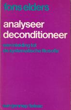 Analyseer - Deconditioneer 9789060121658 Elders, Boeken, Verzenden, Gelezen, Elders