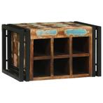 vidaXL Wijnrek 46x35x27,5 cm Massief gerecycled hout, Verzenden, Nieuw