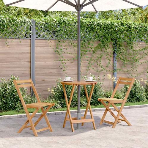vidaXL Tuintafel inklapbaar 60x75 cm massief acaciahout, Tuin en Terras, Tuintafels, Nieuw, Verzenden