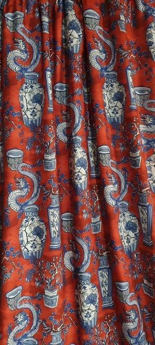 Artmaison luxe stof kyoto Rood - 300x280cm Exclusieve, Antiek en Kunst, Antiek | Tapijten, Tafelkleden en Textiel