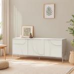 Meuble TV - beige - 146 x 35 x 62 cm, Verzenden