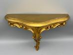 schitterende goudkleurige wand console - Support - Résine,