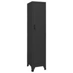 vidaXL Lockerkast 38x45x180 cm staal antracietkleurig, Huis en Inrichting, Verzenden, Nieuw