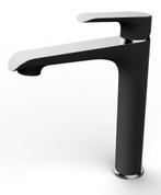Sanifun wastafelmengkraan Hacket Zwart Chroom, Doe-het-zelf en Bouw, Sanitair, Nieuw, Kraan