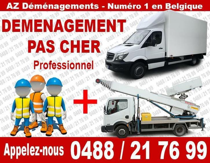 0486436737 AZ DEMENAGEMENTS PROFESSIONNELS PAS CHER, Diensten en Vakmensen, Verhuizers en Opslag
