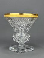 Vaas - Kristal - Geslepen kristallen vaas / urn, Antiquités & Art