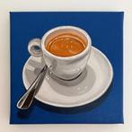 Cansu Rossi - Espresso on Blue, Antiquités & Art