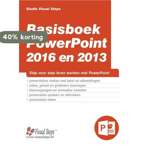 Basisboek PowerPoint 2016 en 2013 9789059055230, Boeken, Informatica en Computer, Zo goed als nieuw, Verzenden