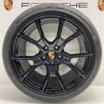 Porsche Taycan ORIGINELE 21 RS Spyder zwart met zomerbanden, Auto-onderdelen, Banden en Velgen, 21 inch, Banden en Velgen, Gebruikt