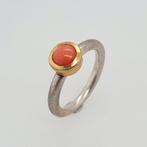 Zonder Minimumprijs - Ring - 18 karaat Geel goud, Zilver, Handtassen en Accessoires, Ringen, Nieuw
