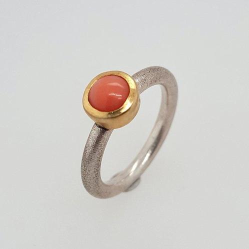 Zonder Minimumprijs - Ring - 18 karaat Geel goud, Zilver, Handtassen en Accessoires, Ringen