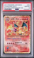 PSA 10 Charizard 25th Anniversary Japanese Pokemon Card Card, Hobby en Vrije tijd, Nieuw