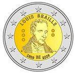 België 2 Euro 2009 200e Geboortedag van Louis Braille
