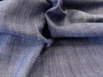 (430 + 240) x 145 cm - Tissu jean - Coton, Résine/Polyester