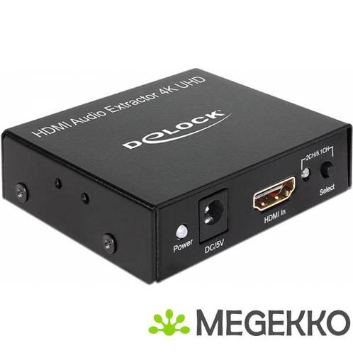 Delock 62692 HDMI-audio-extractor 4K 30 Hz, Computers en Software, Overige Computers en Software, Nieuw, Verzenden