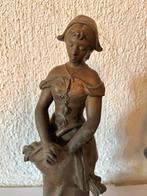 after Adrien Etienne Gaudez (1845-1902) - Beeldje, L’Angélus, Antiek en Kunst