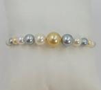 Armband - 18 karaat Geel goud - 4x9mm Akoya Pearls, Nieuw