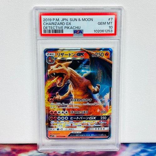 Pokémon Graded card - Charizard GX #7 - Detective Pikachu -, Hobby en Vrije tijd, Verzamelkaartspellen | Pokémon