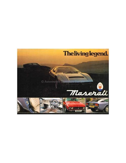 1978 MASERATI PROGRAMMA BROCHURE, Livres, Autos | Brochures & Magazines
