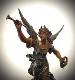 L&F Moreau - Groot Art Nouveau - Sculpture, La Renommée -, Antiquités & Art