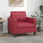 vidaXL Fauteuil Rouge bordeaux 60 cm Similicuir, Verzenden