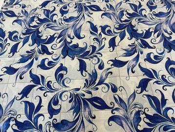 Majolica Blu – De Kunst van de Traditie in Stoffen -