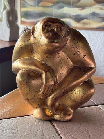 Le Dauphin - Beeldje - Jean Austruy Singe penseur -, Antiek en Kunst