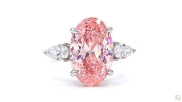 Bague Platine -  5.66ct. tw. Rose Diamant (Diamant de