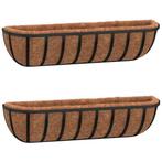 Muurbakken 2 st 76cm | OP = OP | 51% Korting, Tuin en Terras, Minder dan 30 cm, Verzenden, Nieuw, Metaal
