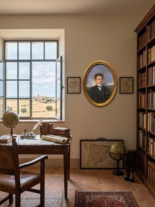 Andrés Castaño (1894-?) - The Dandy, Antiek en Kunst, Kunst | Schilderijen | Klassiek