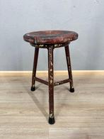 Tabouret - Bois, Métal - Tabouret de travail industriel, Antiek en Kunst